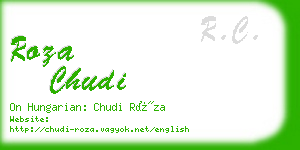 roza chudi business card